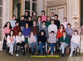 1987-1988 Classe Pre-Terminale